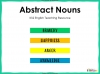 Abstract Nouns - KS2 Teaching Resources (slide 1/12)